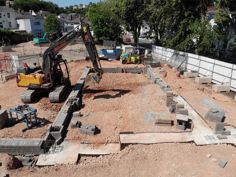 Groundworks at Lymington Coach Station