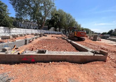 Lymington Coach station groundworks