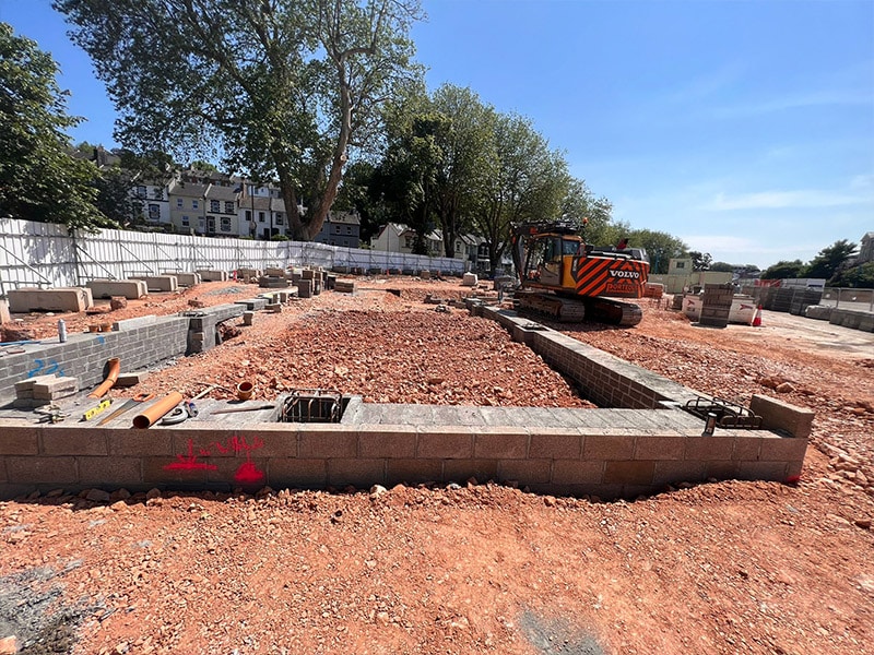 Groundworks at Lymington Coach Station