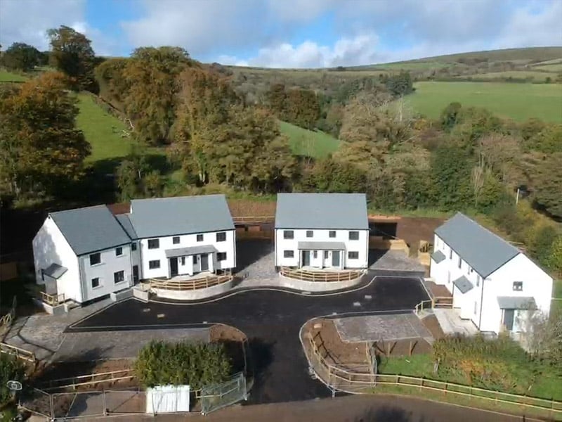 A view of the housing estate at Widdecombe